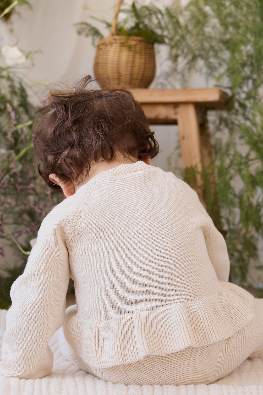 Lyla Cardigan - Vanilla Childrens Cardigan from Jamie Kay NZ