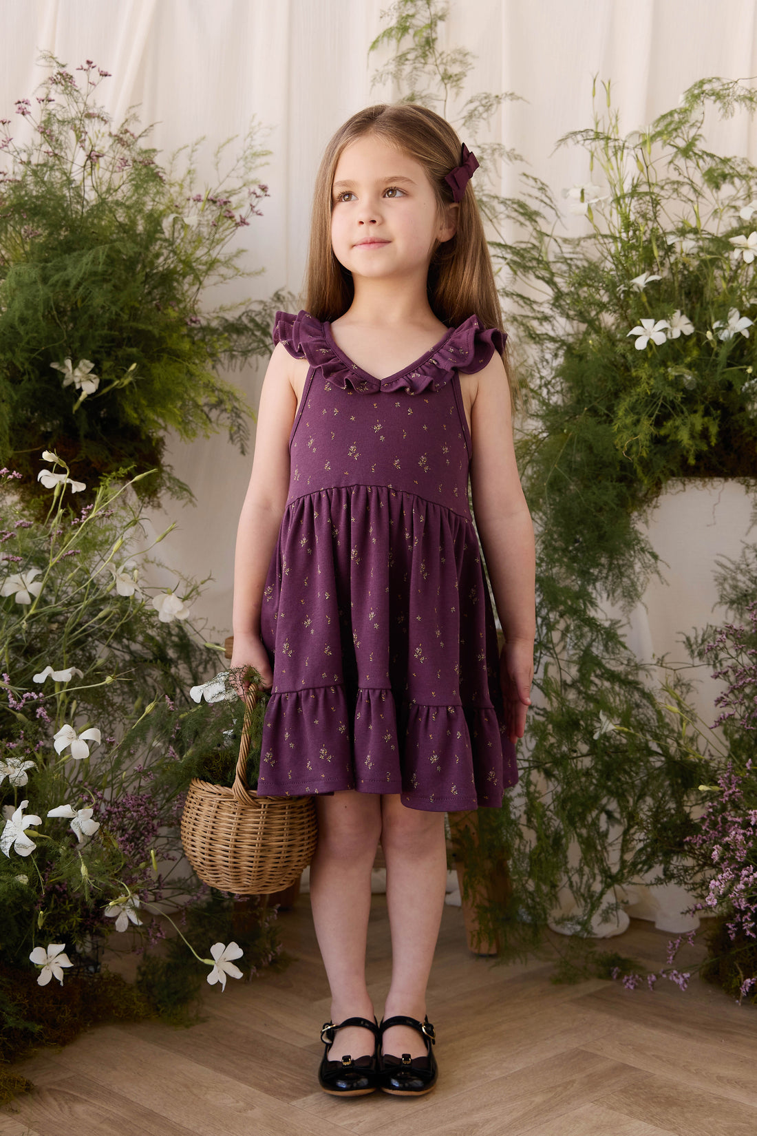 Organic Cotton Addie Dress - Dina Fig Childrens Dress from Jamie Kay NZ