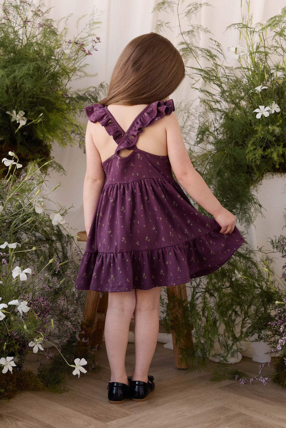 Organic Cotton Addie Dress - Dina Fig Childrens Dress from Jamie Kay NZ