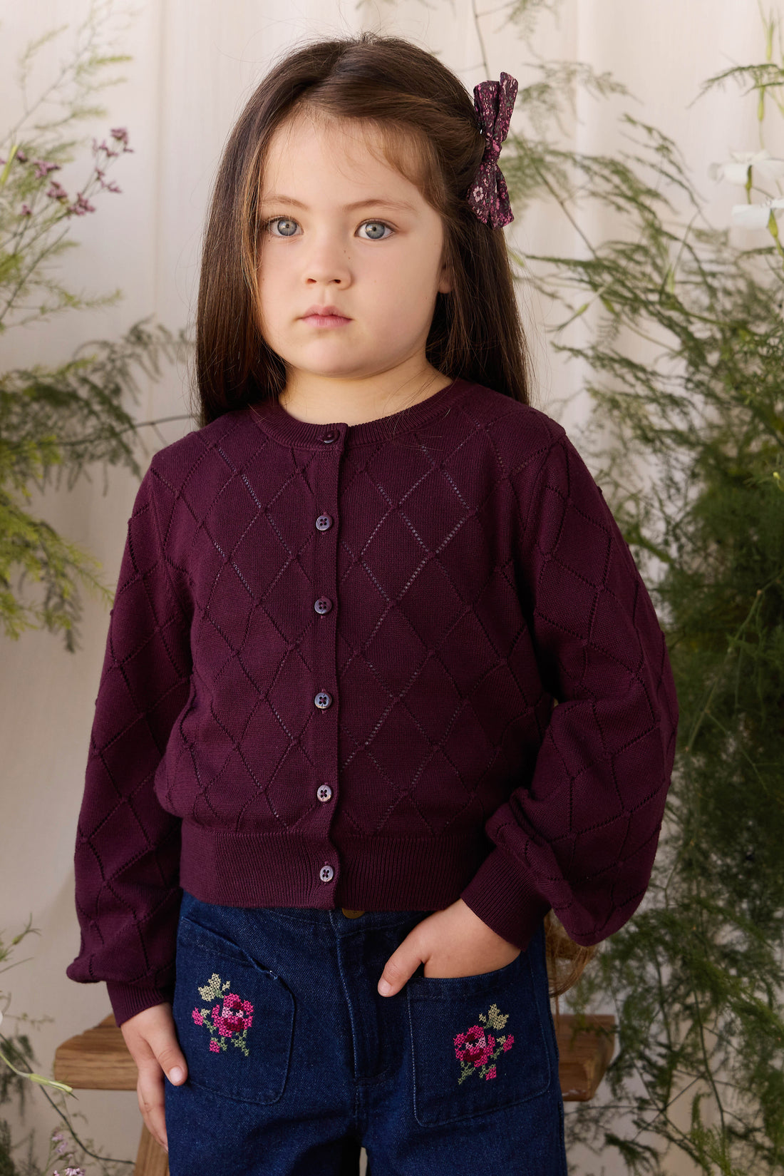 Lilah Cardigan - Fig Childrens Cardigan from Jamie Kay NZ