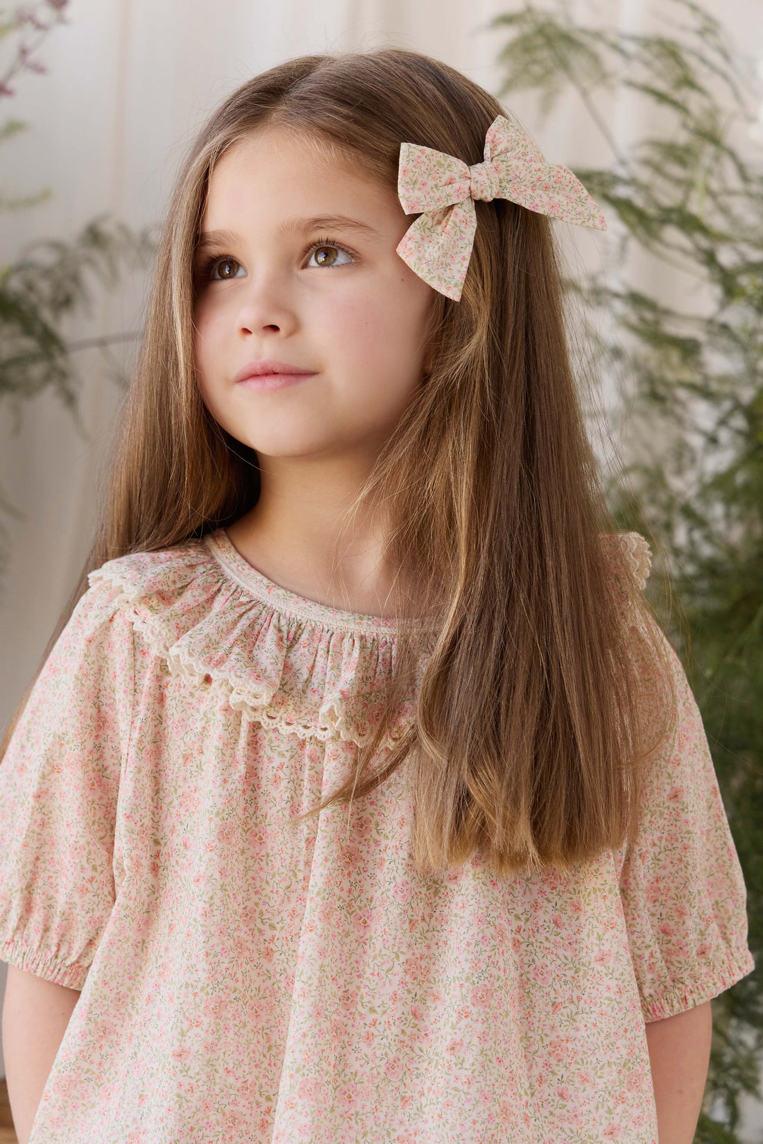 Organic Cotton Misty Top - Flora Pink Childrens Top from Jamie Kay NZ