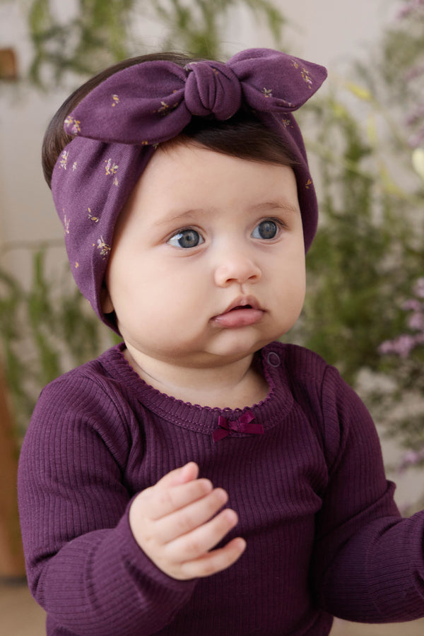 Organic Cotton Modal Maude Bodysuit - Fig Childrens Bodysuit from Jamie Kay NZ