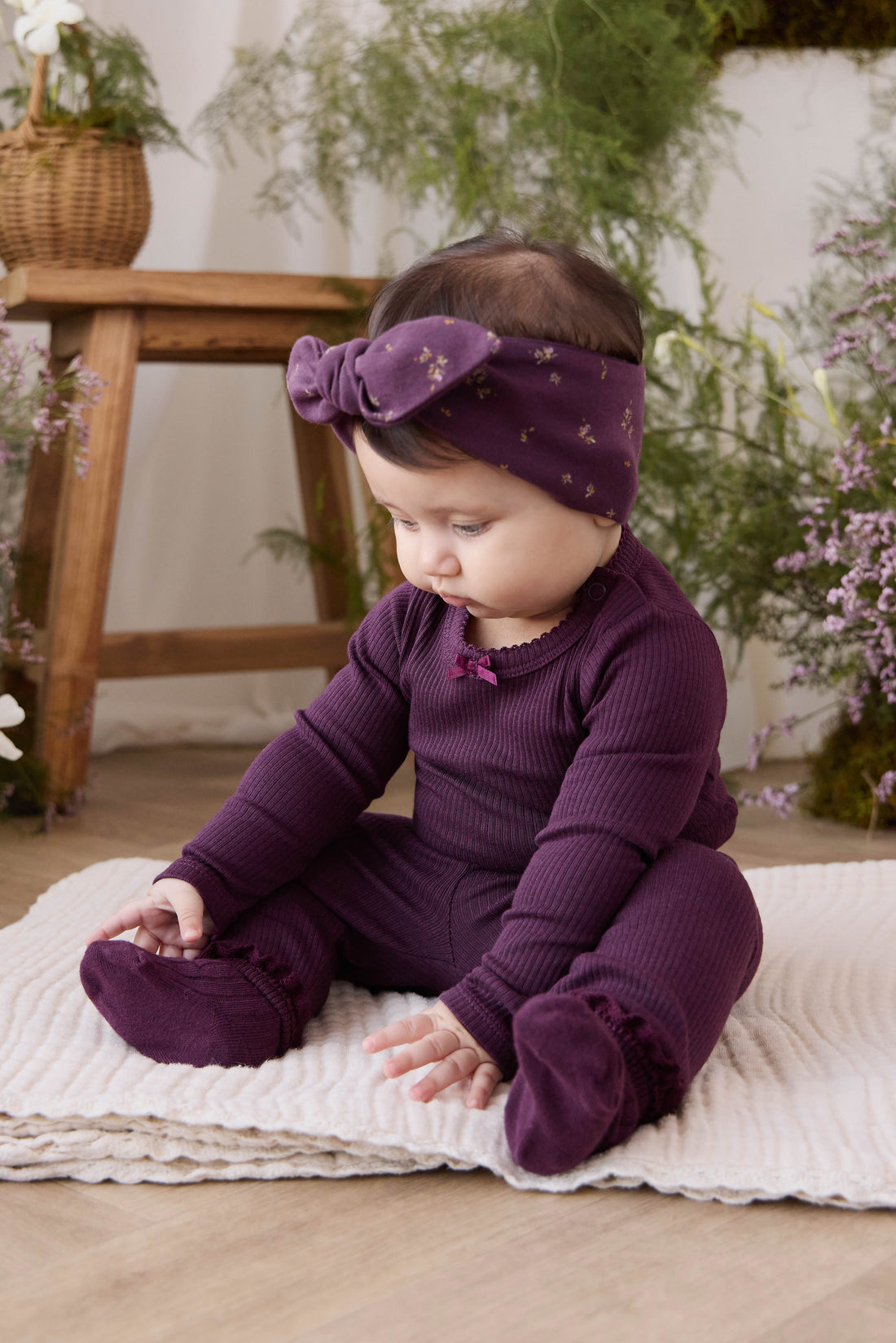 Organic Cotton Modal Legging - Fig Childrens Legging from Jamie Kay NZ