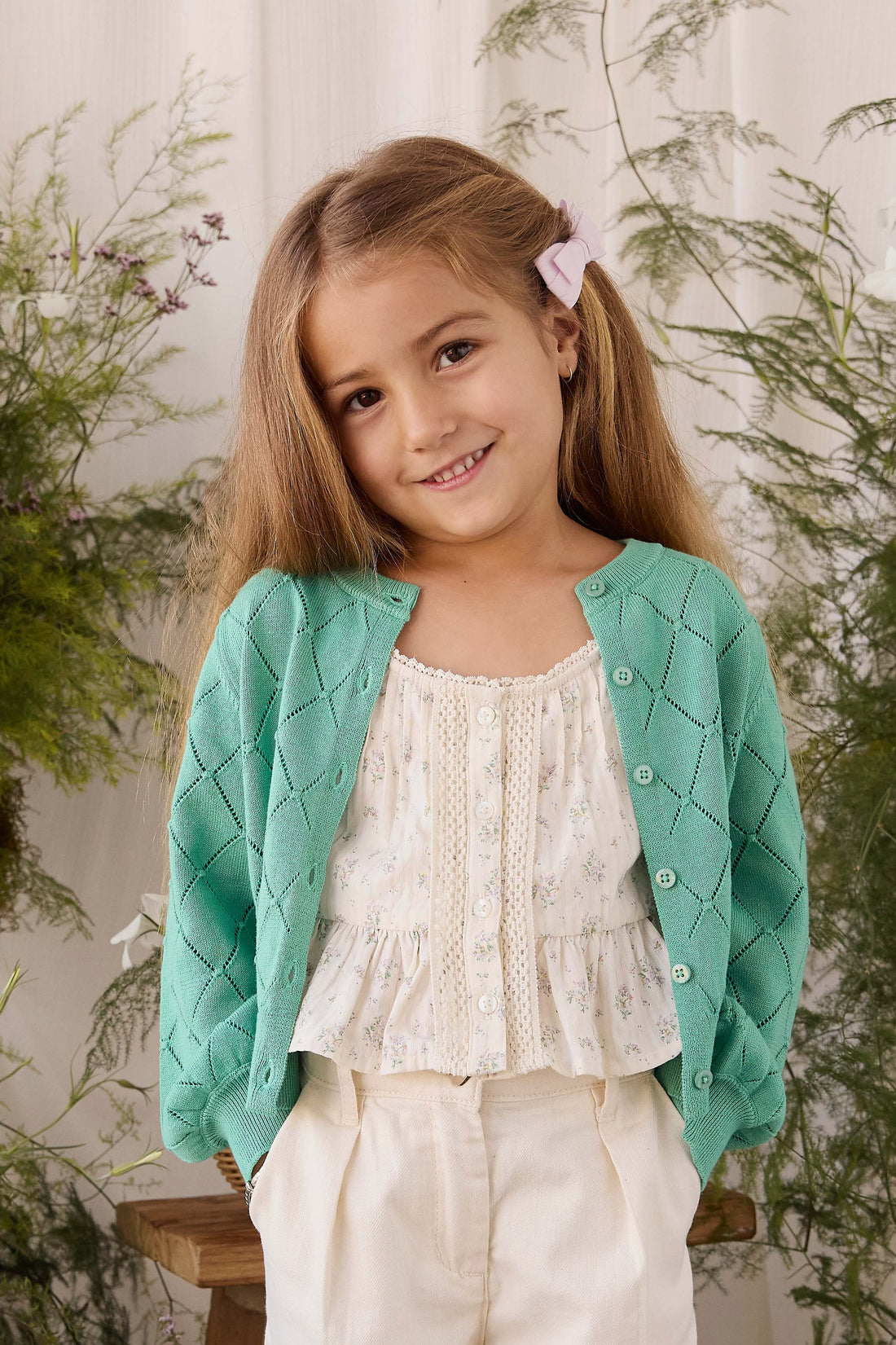 Lilah Cardigan - Lilypad Childrens Cardigan from Jamie Kay NZ