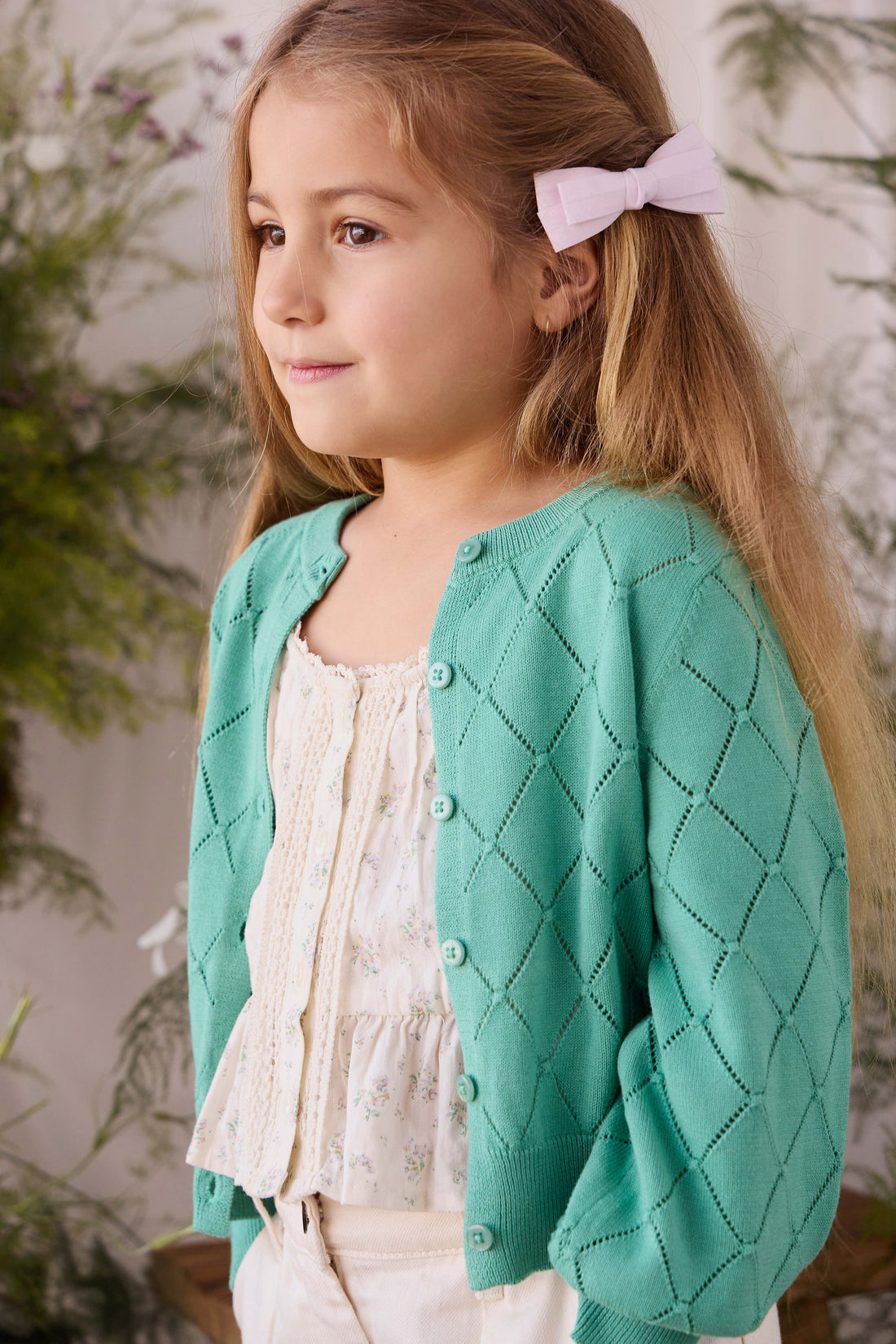 Lilah Cardigan - Lilypad Childrens Cardigan from Jamie Kay NZ