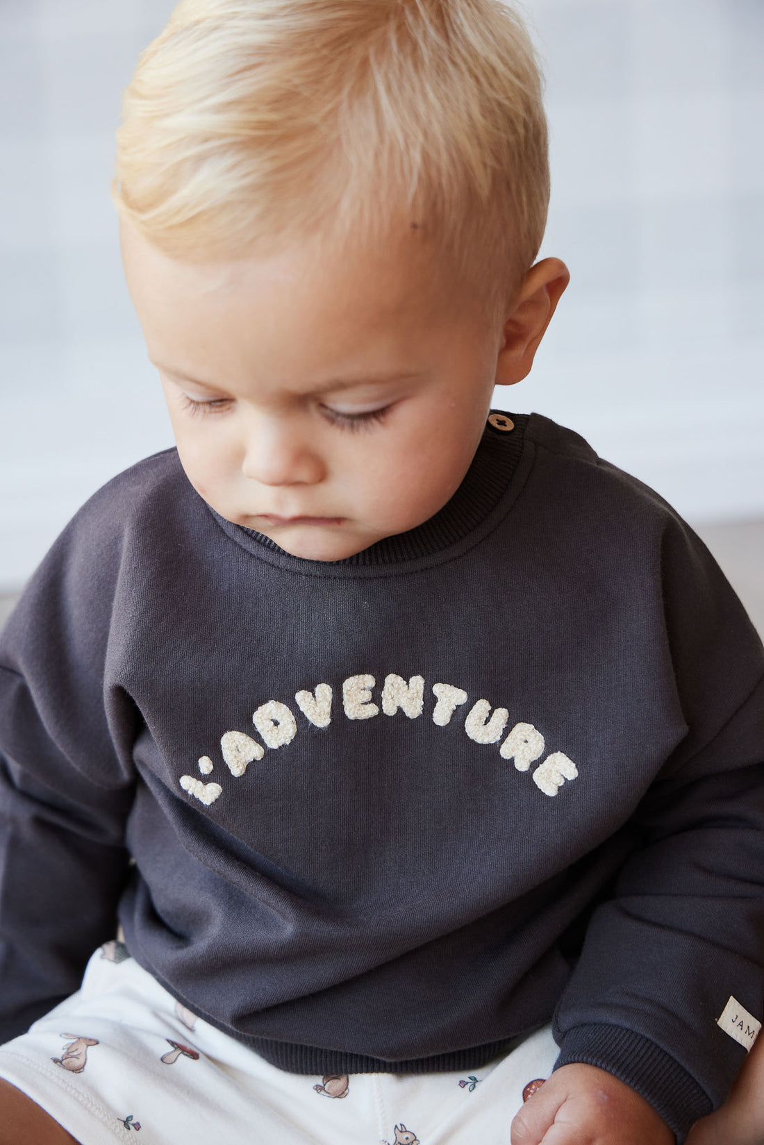 Organic Cotton Damien Sweatshirt - Kalamata L' Adventure Childrens Top from Jamie Kay NZ