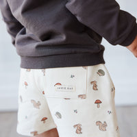 Organic Cotton Jalen Short - Woodland Friends Childrens Short from Jamie Kay NZ