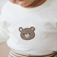 Pima Cotton Arnold Long Sleeve Top - Cloud Bear Childrens Top from Jamie Kay NZ