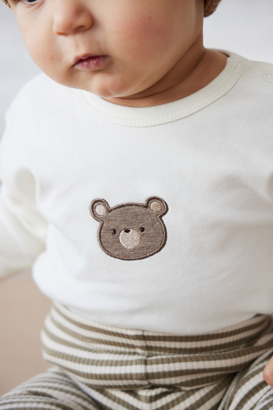 Pima Cotton Arnold Long Sleeve Top - Cloud Bear Childrens Top from Jamie Kay NZ