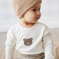 Pima Cotton Arnold Long Sleeve Top - Cloud Bear Childrens Top from Jamie Kay NZ