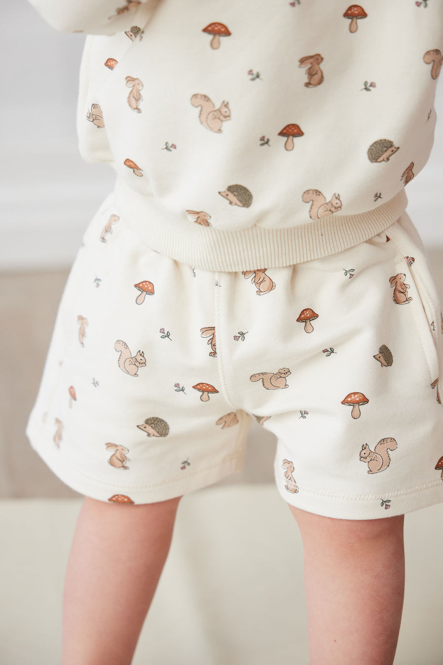 Organic Cotton Jalen Short - Woodland Friends Childrens Short from Jamie Kay NZ