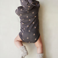 Organic Cotton Fernley Bodysuit - Fox Cubs Wolf Childrens Bodysuit from Jamie Kay NZ