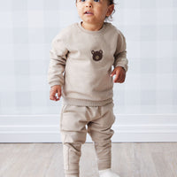 Organic Cotton Damien Sweatshirt - Fawn Bear Childrens Top from Jamie Kay NZ