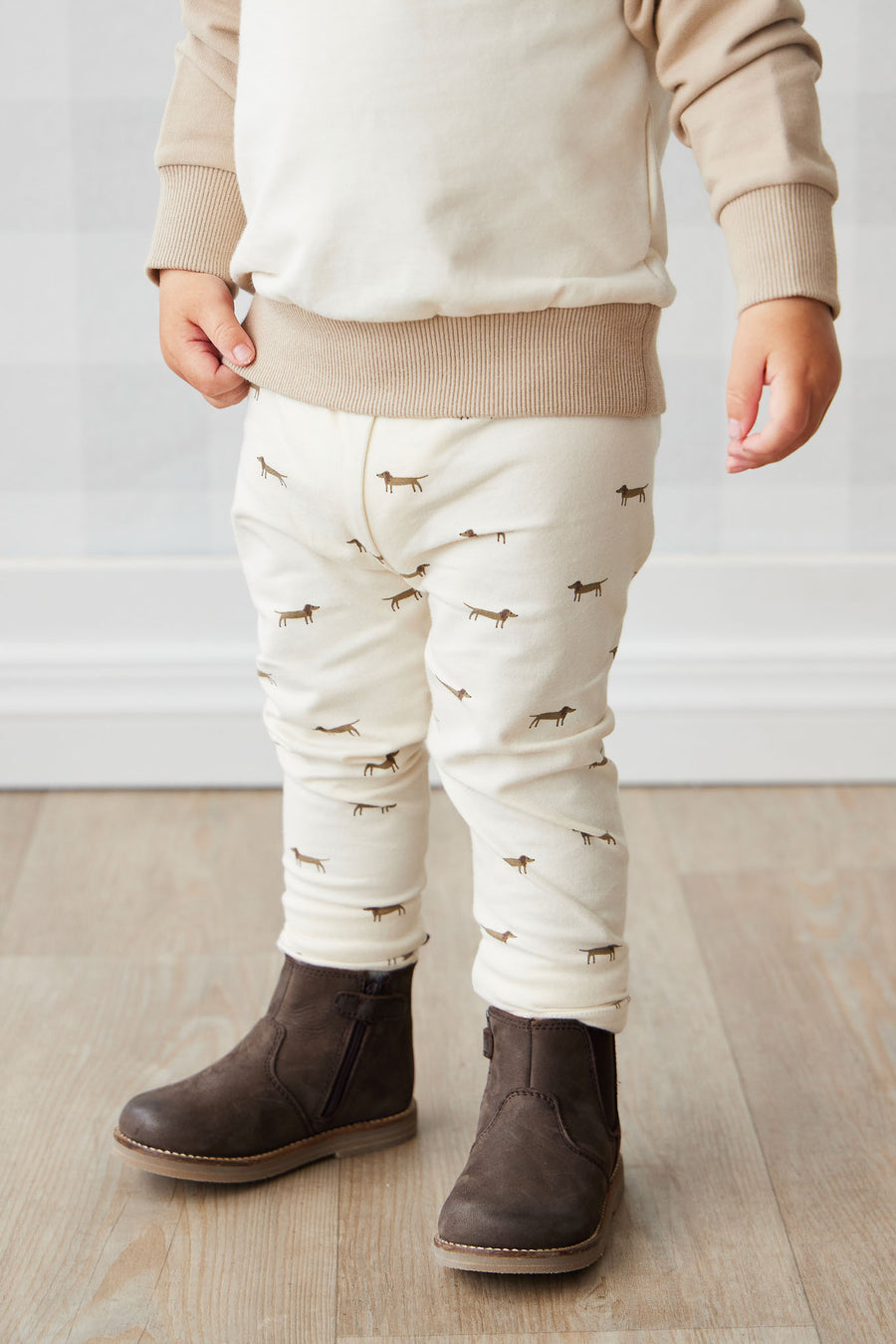 Leather Boot with Elastic - Wolf Childrens Footwear from Jamie Kay NZ