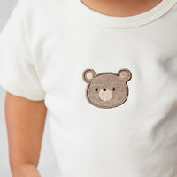 Pima Cotton Hunter Tee - Cloud Bear Childrens Top from Jamie Kay NZ