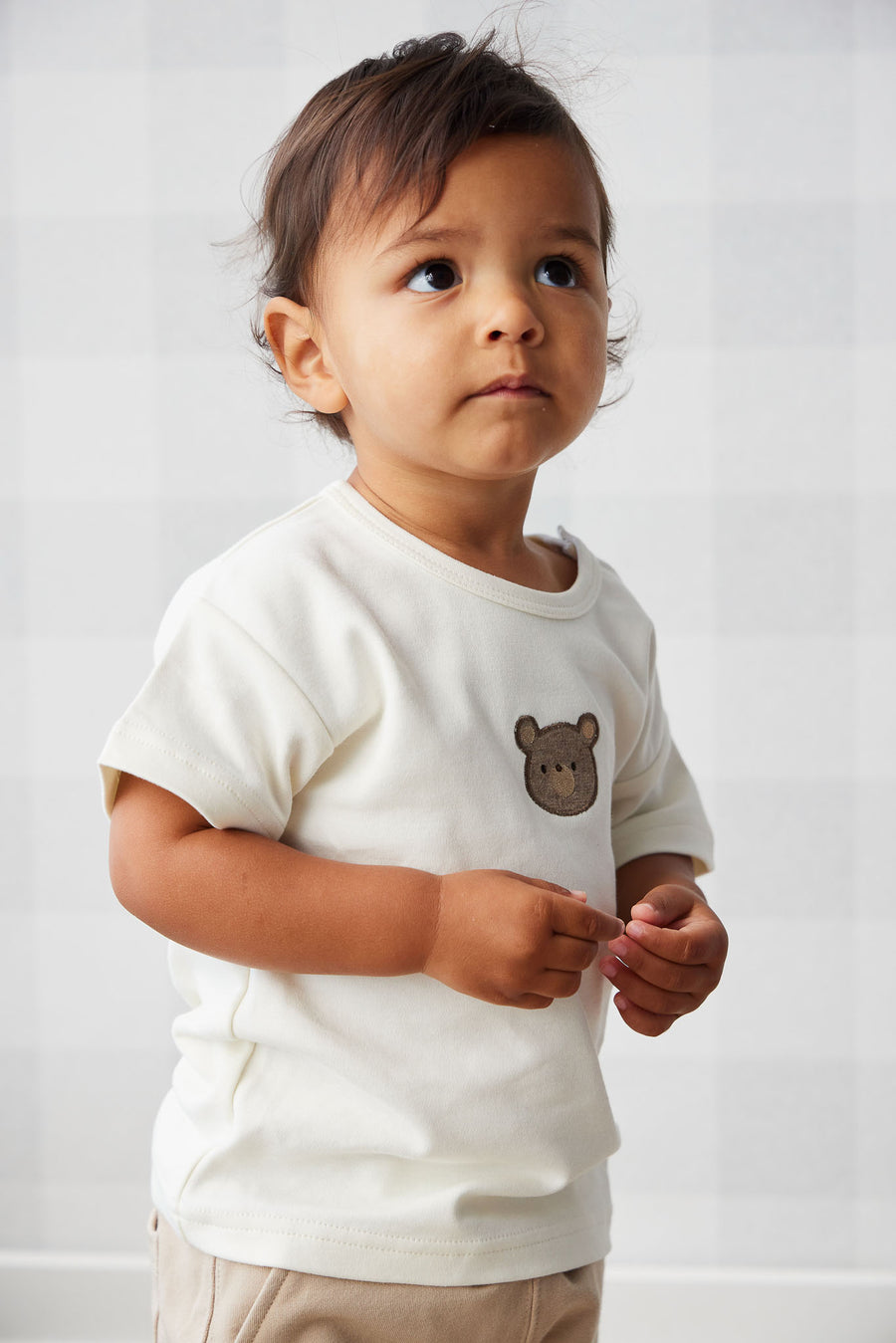 Pima Cotton Hunter Tee - Cloud Bear Childrens Top from Jamie Kay NZ