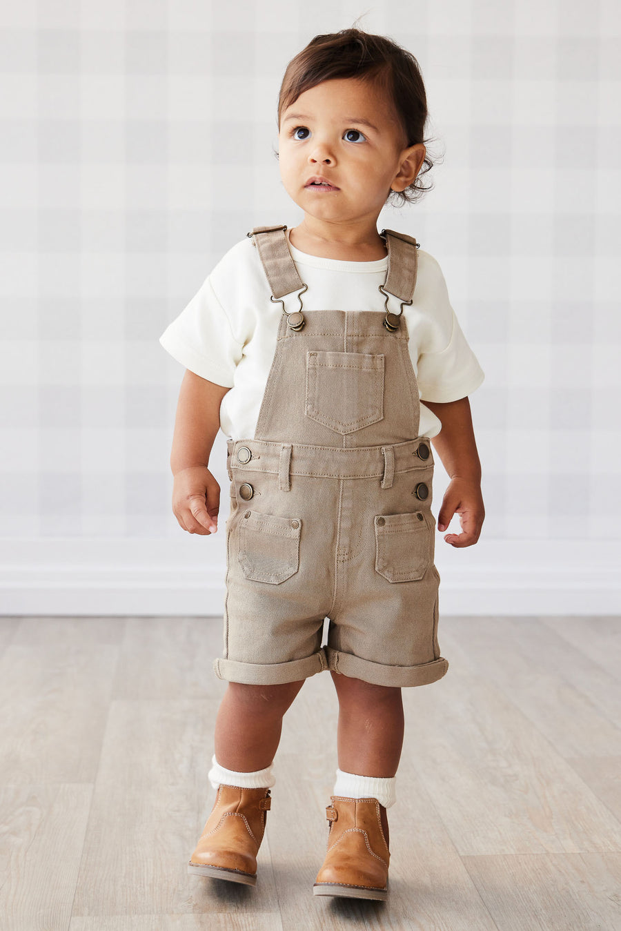 Leather Boot with Elastic Side - Tan Childrens Footwear from Jamie Kay NZ