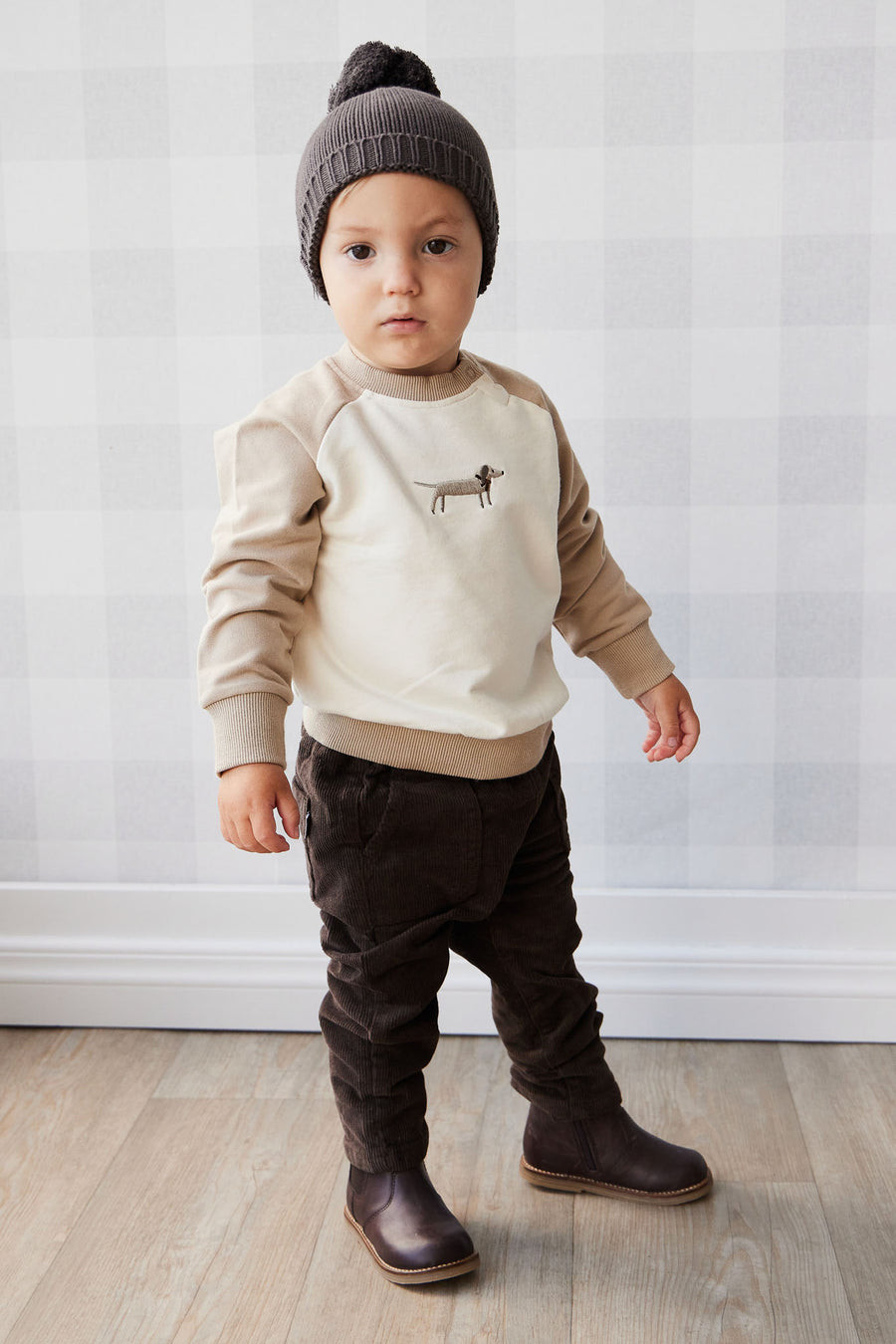 Cillian Cord Pant - Wolf Childrens Pant from Jamie Kay NZ