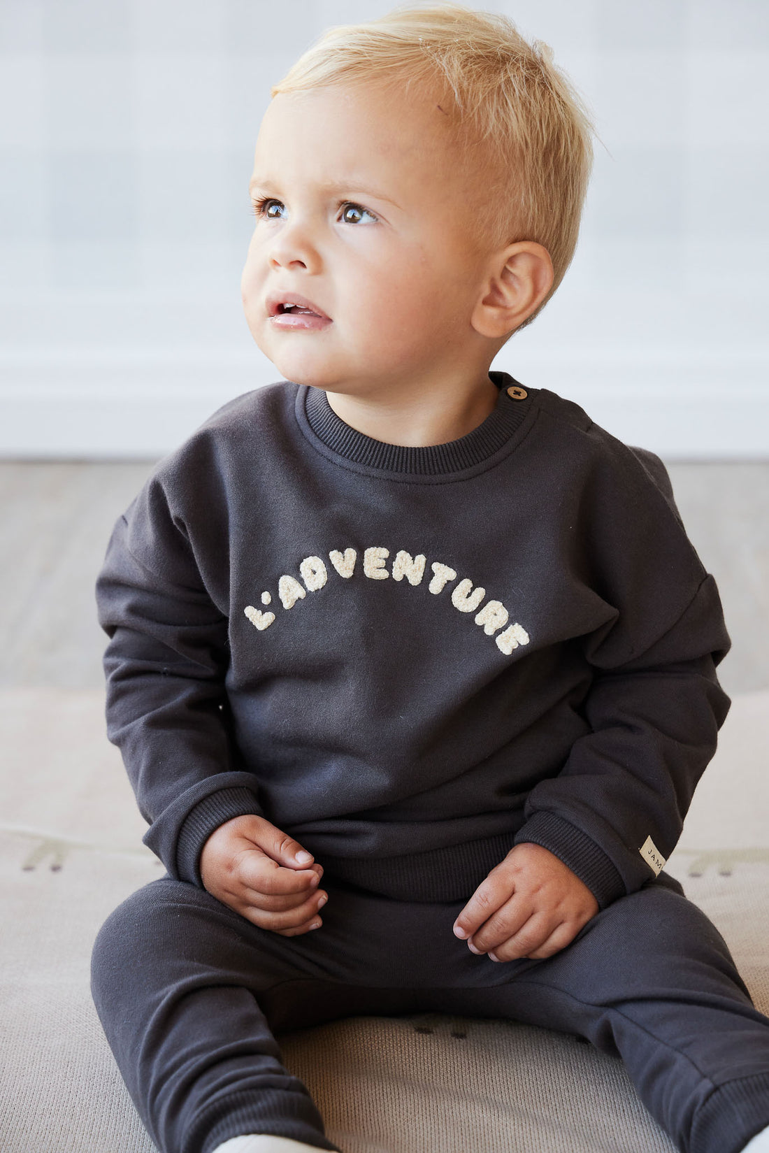 Organic Cotton Damien Sweatshirt - Kalamata L' Adventure Childrens Top from Jamie Kay NZ