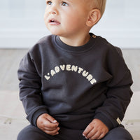 Organic Cotton Damien Sweatshirt - Kalamata L' Adventure Childrens Top from Jamie Kay NZ