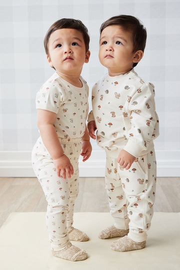 Organic Cotton Everyday Legging - Woodland Friends Childrens Legging from Jamie Kay NZ