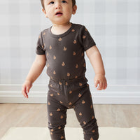 Organic Cotton Everyday Legging - Fox Cubs Wolf Childrens Legging from Jamie Kay NZ