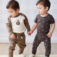 Organic Cotton Tao Sweatshirt - Oak Fox Childrens Top from Jamie Kay NZ