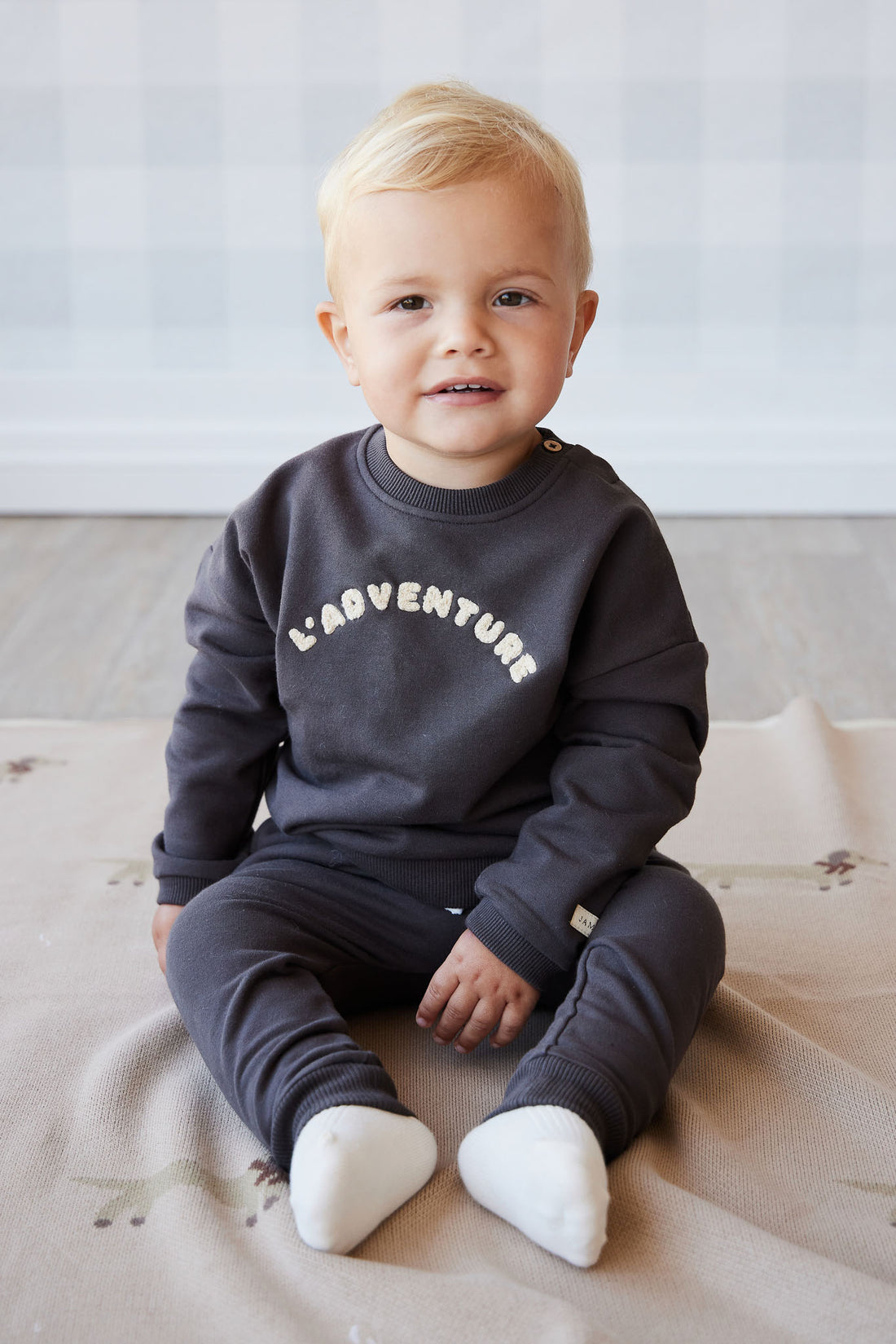 Organic Cotton Damien Sweatshirt - Kalamata L' Adventure Childrens Top from Jamie Kay NZ