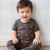 Organic Cotton Hudson Short Sleeve Bodysuit - Fox Cubs Wolf Childrens Bodysuit from Jamie Kay NZ