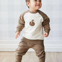 Organic Cotton Tao Sweatshirt - Oak Fox Childrens Top from Jamie Kay NZ