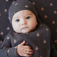 Organic Cotton Bib - Fox Cubs Wolf Childrens Bib from Jamie Kay NZ