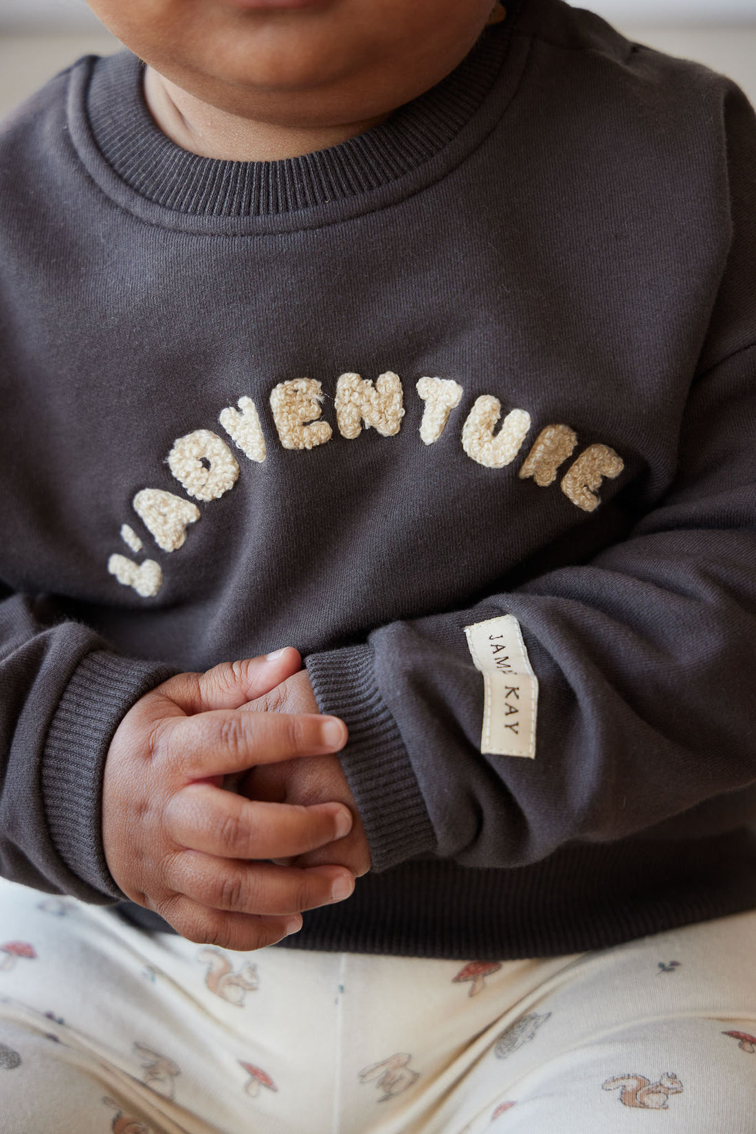 Organic Cotton Damien Sweatshirt - Kalamata L' Adventure Childrens Top from Jamie Kay NZ