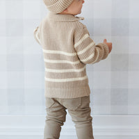 Austin Cotton Twill Pant - Oak Childrens Pant from Jamie Kay NZ