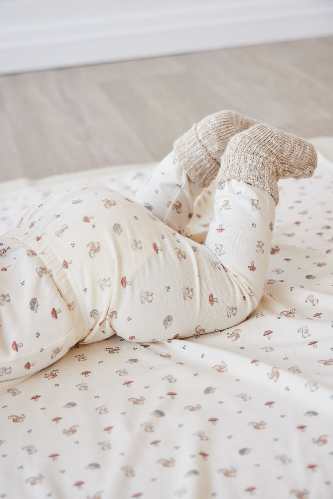 Organic Cotton Wrap Blanket - Woodland Friends Childrens Blanket from Jamie Kay NZ