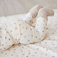 Organic Cotton Wrap Blanket - Woodland Friends Childrens Blanket from Jamie Kay NZ