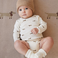 Classic Rib Sock - Cloud Childrens Socks from Jamie Kay NZ