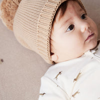 Organic Cotton Reese Zip Onepiece - Cosy Basil Cloud Childrens Onepiece from Jamie Kay NZ