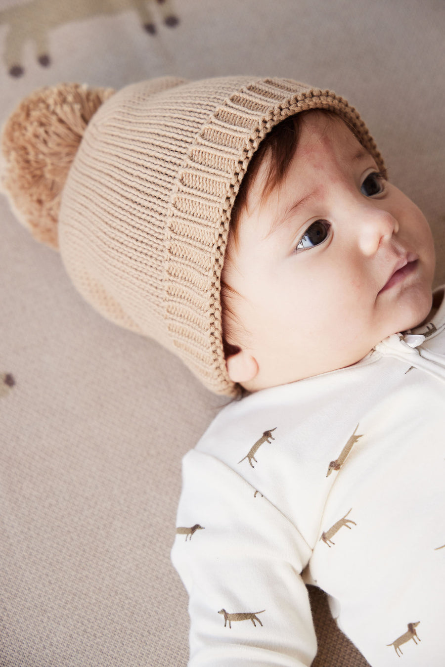 Organic Cotton Reese Zip Onepiece - Cosy Basil Cloud Childrens Onepiece from Jamie Kay NZ