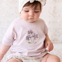 Organic Cotton Headband - Moons Garden Lavender Childrens Headband from Jamie Kay NZ