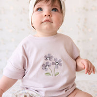 Organic Cotton Frill Bloomer - Moons Garden Lavender Childrens Bloomer from Jamie Kay NZ