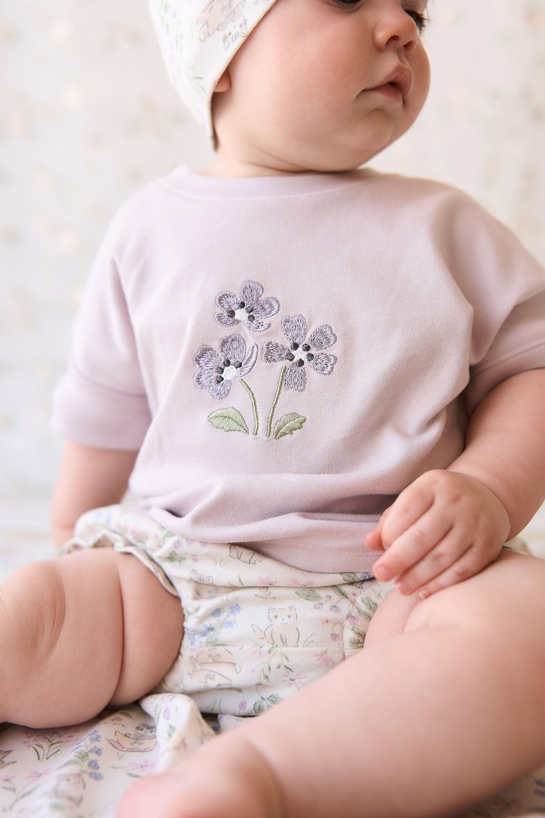 Pima Cotton Mimi Top - Luna Meadow Flowers Childrens Top from Jamie Kay NZ