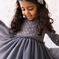 Anna Tulle Dress - Rosalie Floral Lava Childrens Dress from Jamie Kay NZ