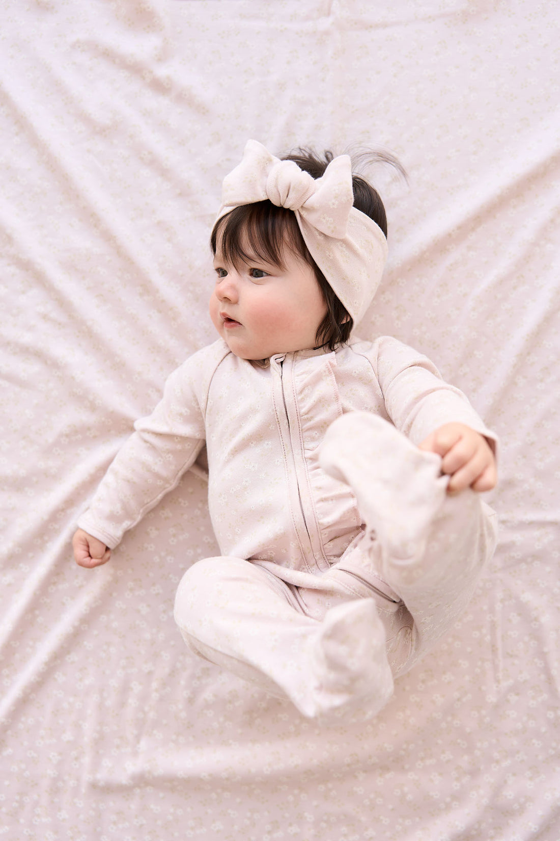 Organic Cotton Melanie Onepiece - Addie Lilac Childrens Onepiece from Jamie Kay NZ