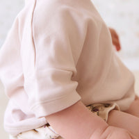 Organic Cotton Frill Bloomer - Sweet William Floral Natural Childrens Bloomer from Jamie Kay NZ