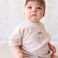 Organic Cotton Frill Bloomer - Sweet William Floral Natural Childrens Bloomer from Jamie Kay NZ