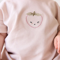 Pima Cotton Mimi Top - Rosewater Strawberry Childrens Top from Jamie Kay NZ