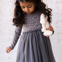 Anna Tulle Dress - Rosalie Floral Lava Childrens Dress from Jamie Kay NZ