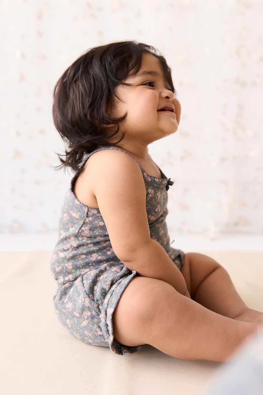 Organic Cotton Frill Bloomer - Rosalie Floral Lava Childrens Bloomer from Jamie Kay NZ