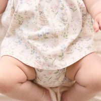 Organic Cotton Elianna Playsuit - Moons Garden Lavender Childrens Playsuit from Jamie Kay NZ