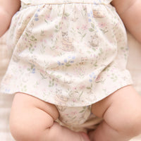 Organic Cotton Elianna Playsuit - Moons Garden Lavender Childrens Playsuit from Jamie Kay NZ